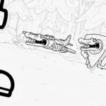 imprimer coloriage Quesadilla Crocodila
