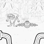 coloriage Quesadilla Crocodila pour enfant de 2 ans