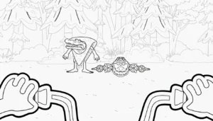 coloriage Quesadilla Crocodila pour enfant de 2 ans