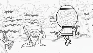 coloriage Quesadilla Crocodila a imprimer