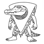 coloriage Quesadilla Crocodila pour enfant de 3 ans
