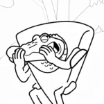 coloriage Quesadilla Crocodila en ligne