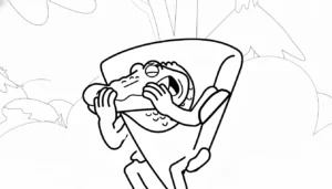 coloriage Quesadilla Crocodila en ligne