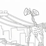 coloriage Siren Head pour enfants à télécharger
