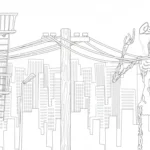 coloriage Siren Head a telecharger