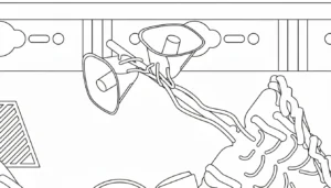 coloriage Siren Head à imprimer pdf gratuit