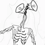 coloriage Siren Head pour enfant de 7 ans