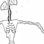 coloriage Siren Head educatif pour enfant