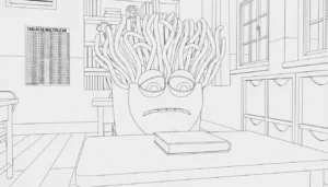coloriage Spaghetti Toilette en ligne