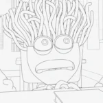 télécharger coloriage Spaghetti Toilette gratuit