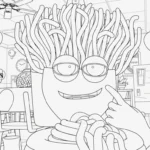 coloriage Spaghetti Toilette a colorier en ligne