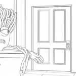 coloriage Spaghetti Toilette pour enfants a imprimer gratuit