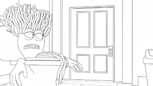 coloriage Spaghetti Toilette pour enfants a imprimer gratuit