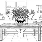 coloriage Spaghetti Toilette en ligne pour enfant
