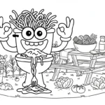 imprimer coloriage Spaghetti Toilette