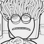 coloriage Spaghetti Toilette gratuit
