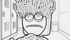 coloriage Spaghetti Toilette gratuit