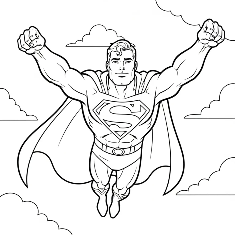 Tranh tô màu Superman