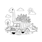coloriage Tombereau pour enfants