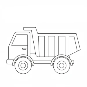 coloriage Tombereau a colorier en ligne gratuitement