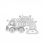 a imprimer coloriage Tombereau gratuit