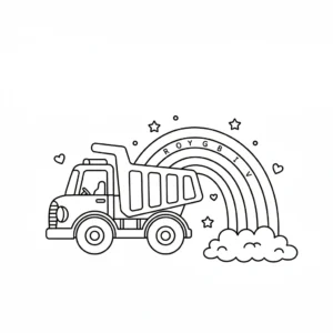 a imprimer coloriage Tombereau gratuit