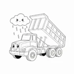 coloriage Tombereau pour enfant gratuit