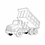 coloriage Tombereau pour enfant de 5 ans