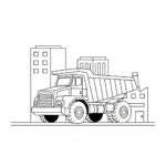 coloriage Tombereau gratuit