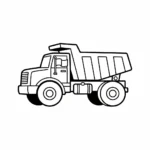coloriage Tombereau a colorier en ligne