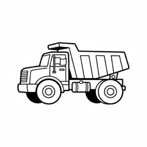 coloriage Tombereau a colorier en ligne