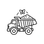 coloriage Tombereau pour enfant gratuit