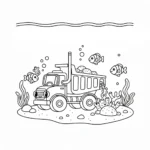 coloriage Tombereau à imprimer pdf gratuit