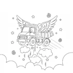 coloriage Tombereau en ligne