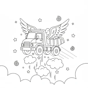 coloriage Tombereau en ligne