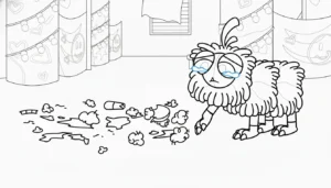 coloriage Yarnaby pour enfant de 10 ans