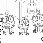 coloriage Yarnaby pour primaire