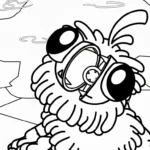 coloriage Yarnaby à imprimer pour enfant de 8 ans
