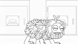 coloriage Yarnaby pour enfant de 8 ans