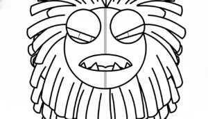 image de coloriage Yarnaby pour enfant
