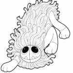 coloriage Yarnaby à imprimer kawaii