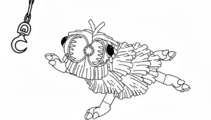 coloriage Yarnaby à imprimer pour enfant de 9 ans