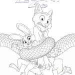 coloriage Zootopie 2 à imprimer gratuit