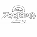 coloriage Zootopie 2 à imprimer pour enfant de 2 ans
