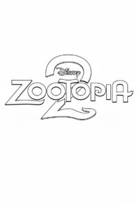 coloriage Zootopie 2 à imprimer pour enfant de 2 ans