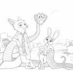 télécharger coloriage Zootopie 2 gratuit