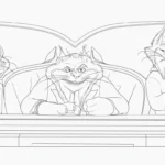 image pour coloriage Zootopie 2 enfant