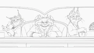 image pour coloriage Zootopie 2 enfant