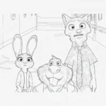 coloriage Zootopie 2 gratuit a imprimer