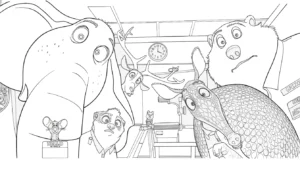 coloriage Zootopie 2 pour enfant a imprimer gratuit